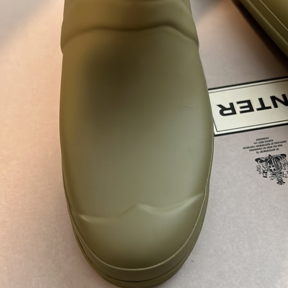 HUNTER tall Wedge Backstrap Boot in Sage - Picture 9 of 10